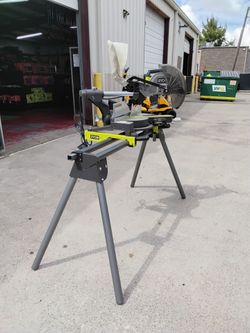 Ryobi 15A 12" Sliding Compound Miter Saw W/ Ryobi Stand