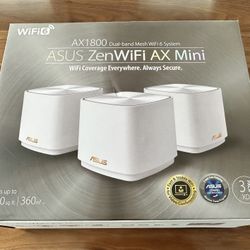 Asus ZenWiFi AX1800 Mesh WiFi 6 System AX Mini XD4