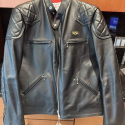 Lewis Leather Biker Jacket Size42
