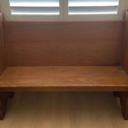 Antique Church Pew