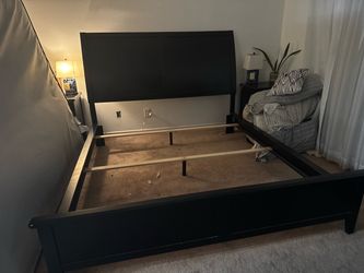 Ashley furniture bed frame black