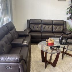 Sofa + Loveseat Power Recliner 