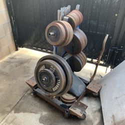 Misc Steel Olympic & standard weights  
