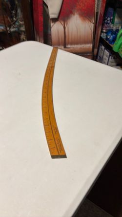 Vintage Lufkin curved Ruler 24.25 long curved ruler