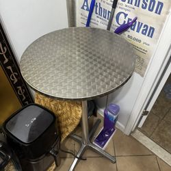 Silver Bistro Table
