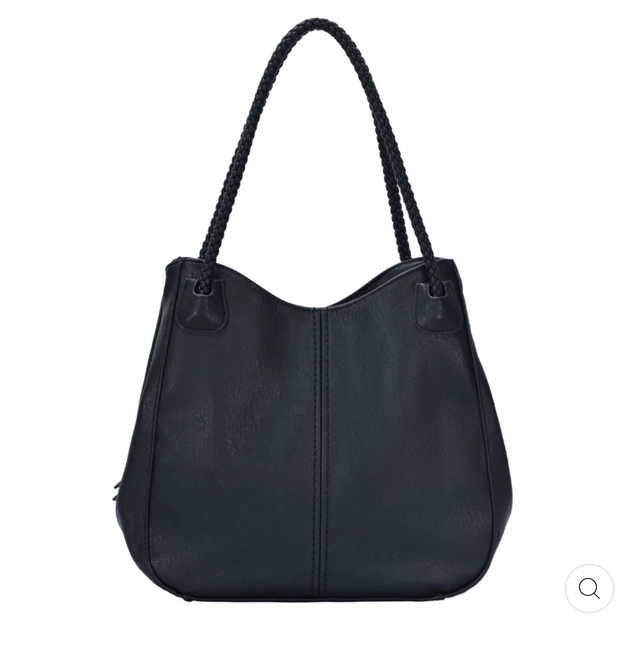 Antik Kraft Alba Shoulder Bag Hobo (Black Leather Shoulder Bag)