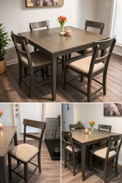 Table (36”) and 4 chairs (25”)