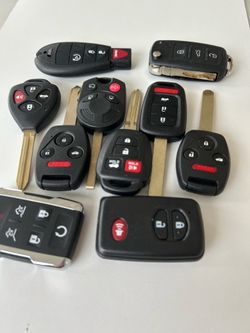 Lot of 11 Car Key Fobs Remote Controls