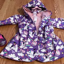 Toddler Girl Minnie Mouse Raincoat And Boots