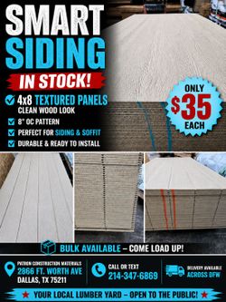 4x8 Smart Siding/ Textured sairing soffit