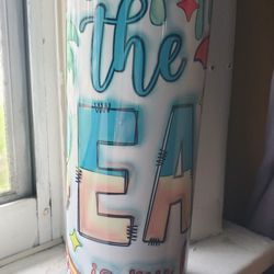 The beach is my happy place tumbler