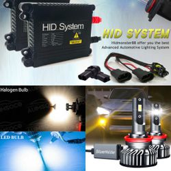 Hid Conversion Kit Or Led Headlight Bulbs - Foglight Replacement Bulb - Any ride From Chevy Silverado Malibu IMpala To Ford Explorer Expedition H13 H1