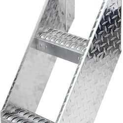 NB-18FS 18 Inch Frame Step, Industrial Silver Aluminum Truck Step
