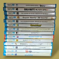 Wii U Game Lot List