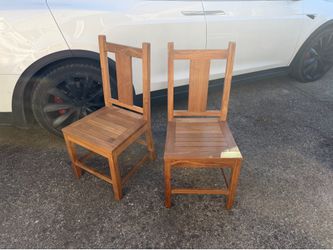 4 Grade A teak dinning chairs