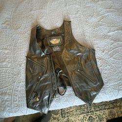 Ladies Leather Vest 