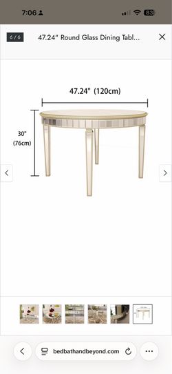 Modern Mirrored Glass Dining Set w/ 4 Velvet Chairs - Moving Sale!
