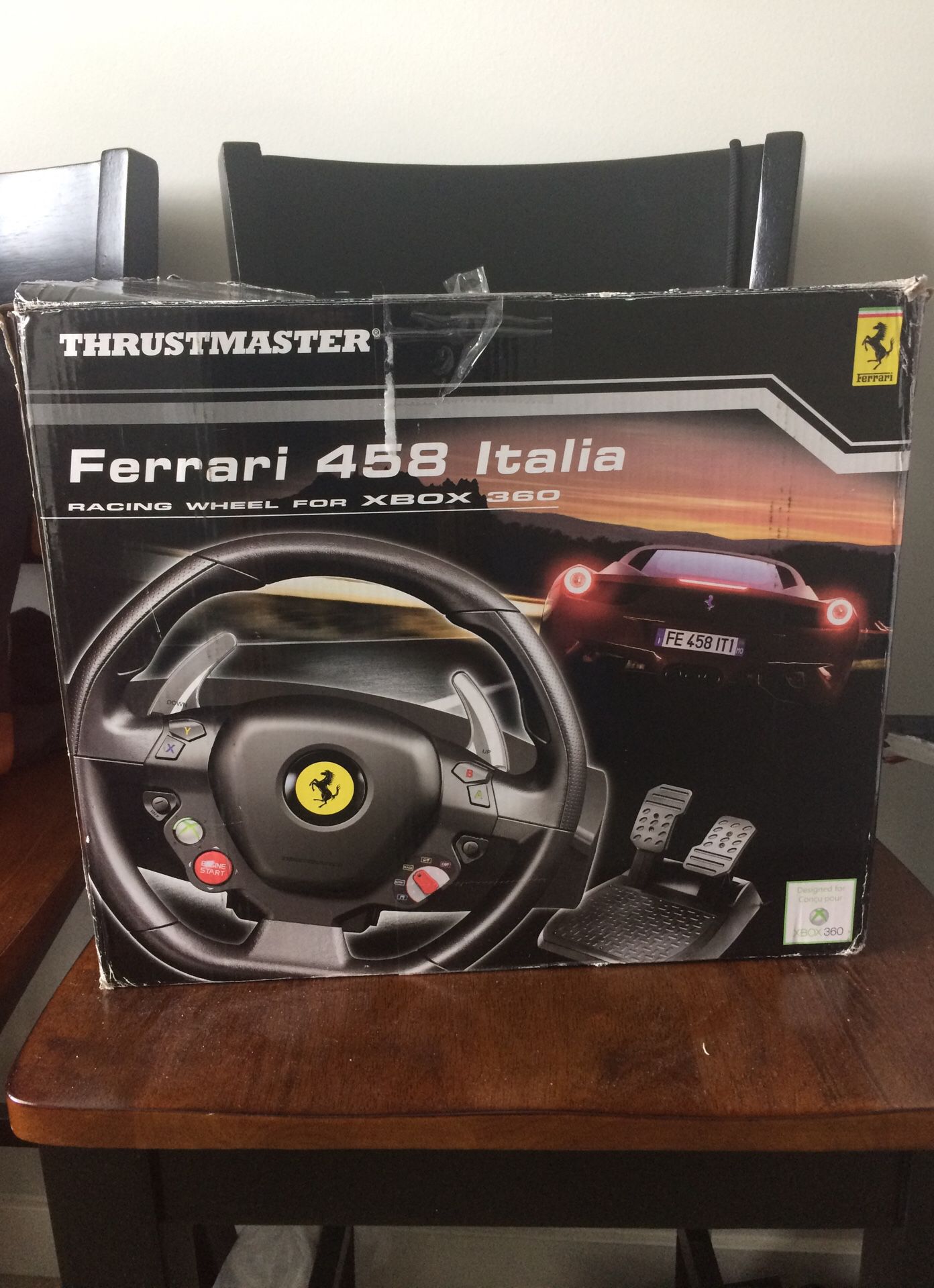 Xbox 360 Ferrari 458 Thrustmaster Racing Wheel
