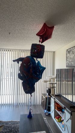 Spider-Man balloons