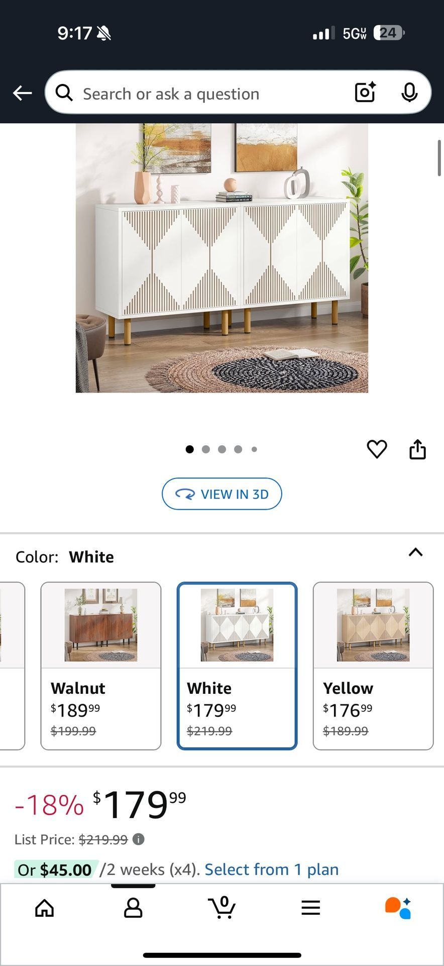 Tv Stand Side Tables Cabinet Set Shelf Cute Boho