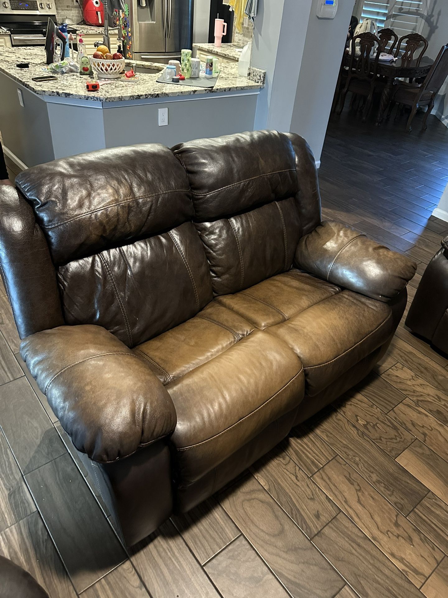 Leather Sofa,loveseat And Recliner