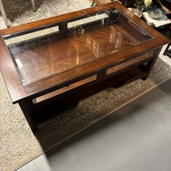 Heavy Wood Coffee Table 