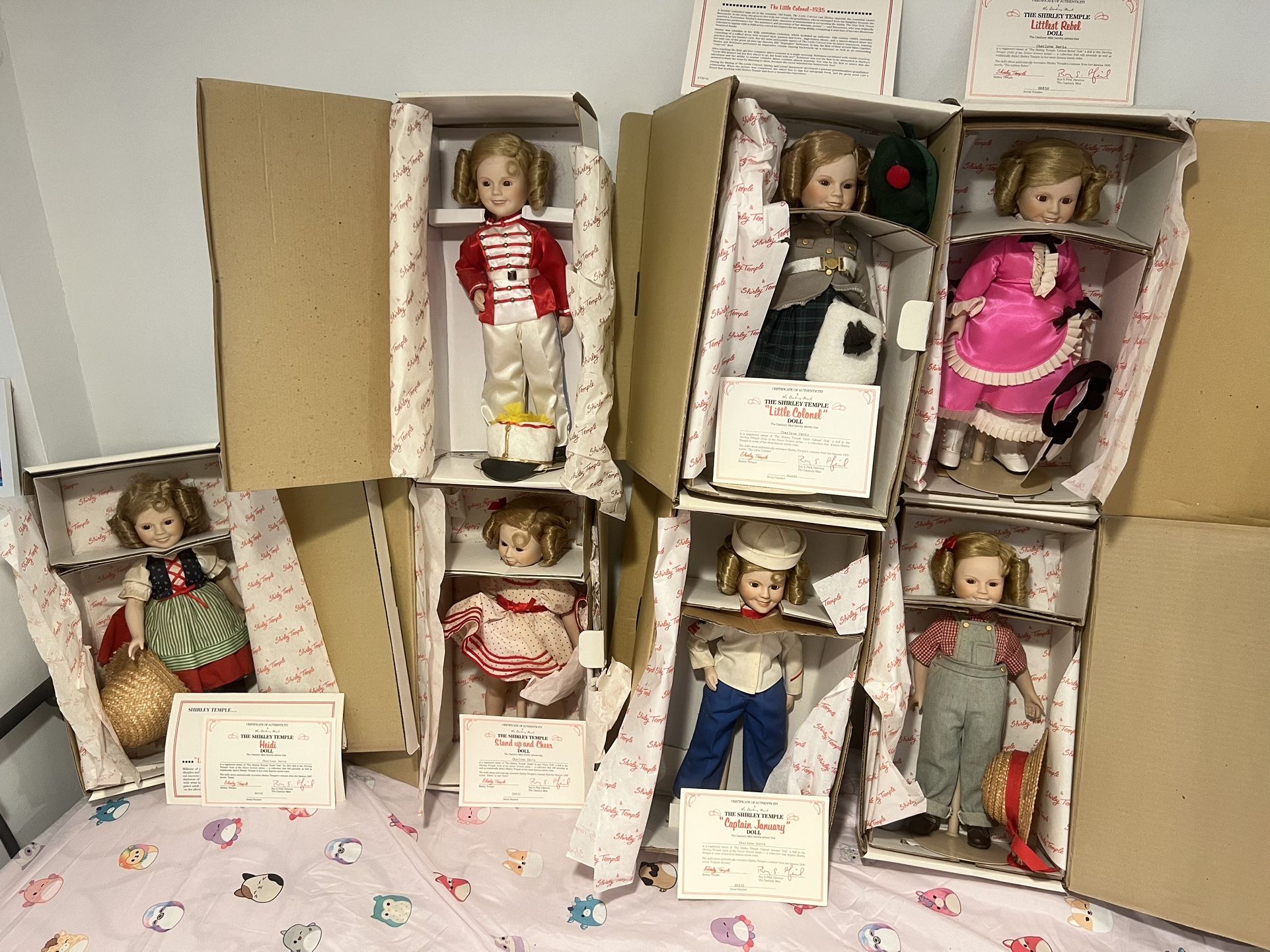 Shirley Temple Dolls Of The Silver Screen Porcelain Dolls Danbury Mint