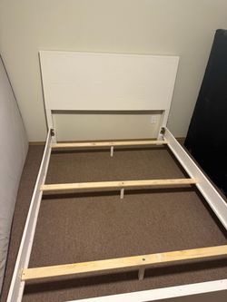 Bed frame and a box