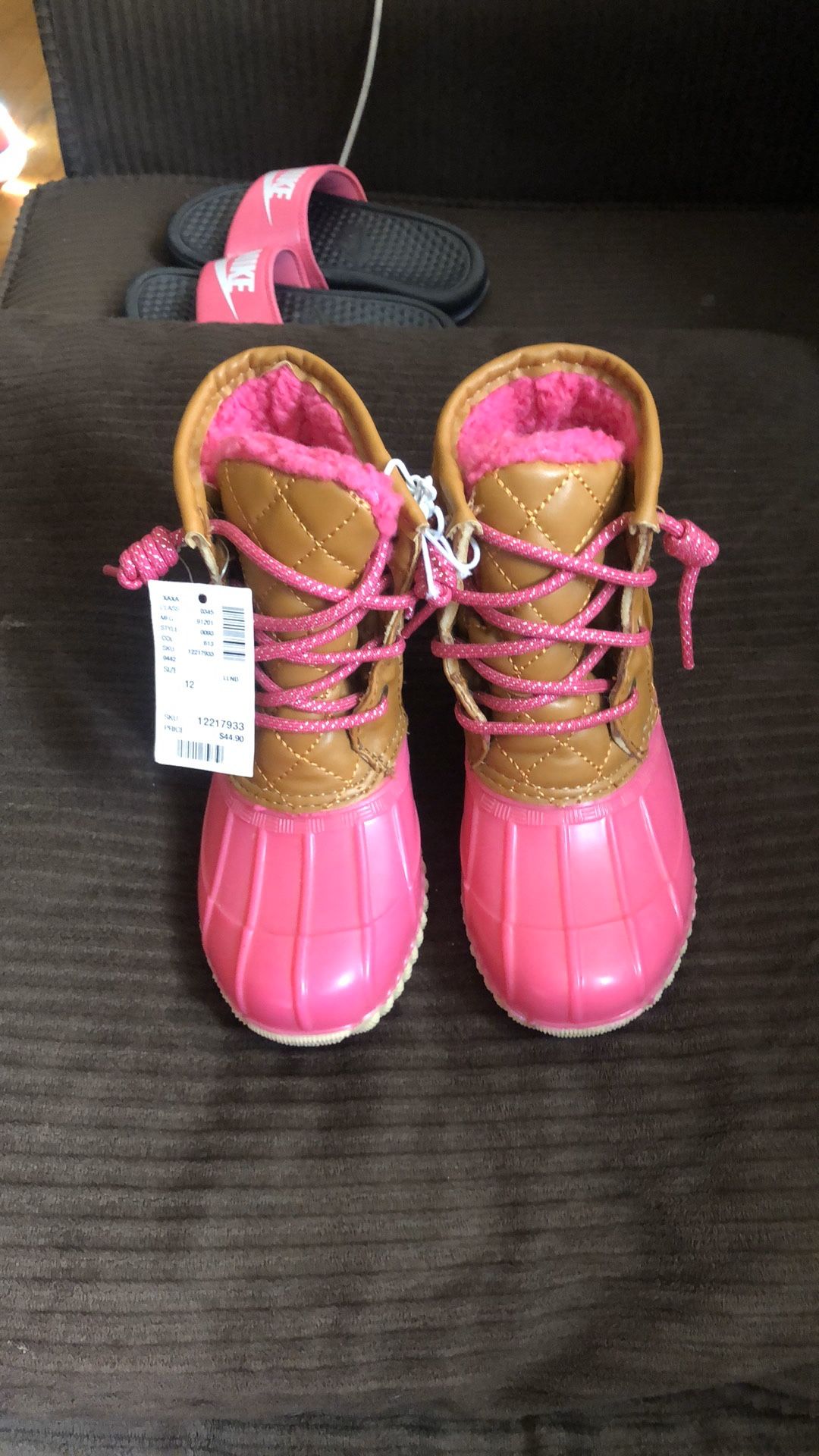 Girls boots by Justice size 12