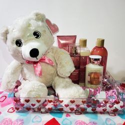 ❤ Valentine's Day Gift Basket Champagne Toast Bath & Body Works ❤