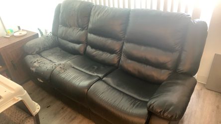 Free black sofa