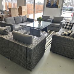 New Inbox Patio Sofa Set With Cushions(we Finance And Deliver)