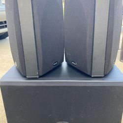 Polk Audio CS400i Center and FX300I Side Channel Speakers