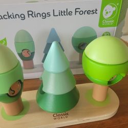 Stacking Rings Little Forest Wood Kids Educational Toy