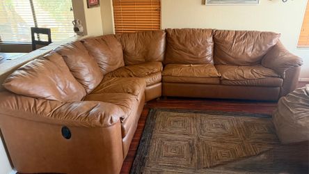 Leather Couch in good condition.
