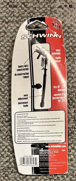 Schwinn SW597 Adjustable Coil Spring Bike Bicycle Kickstand Fits 20" to 27" NEW