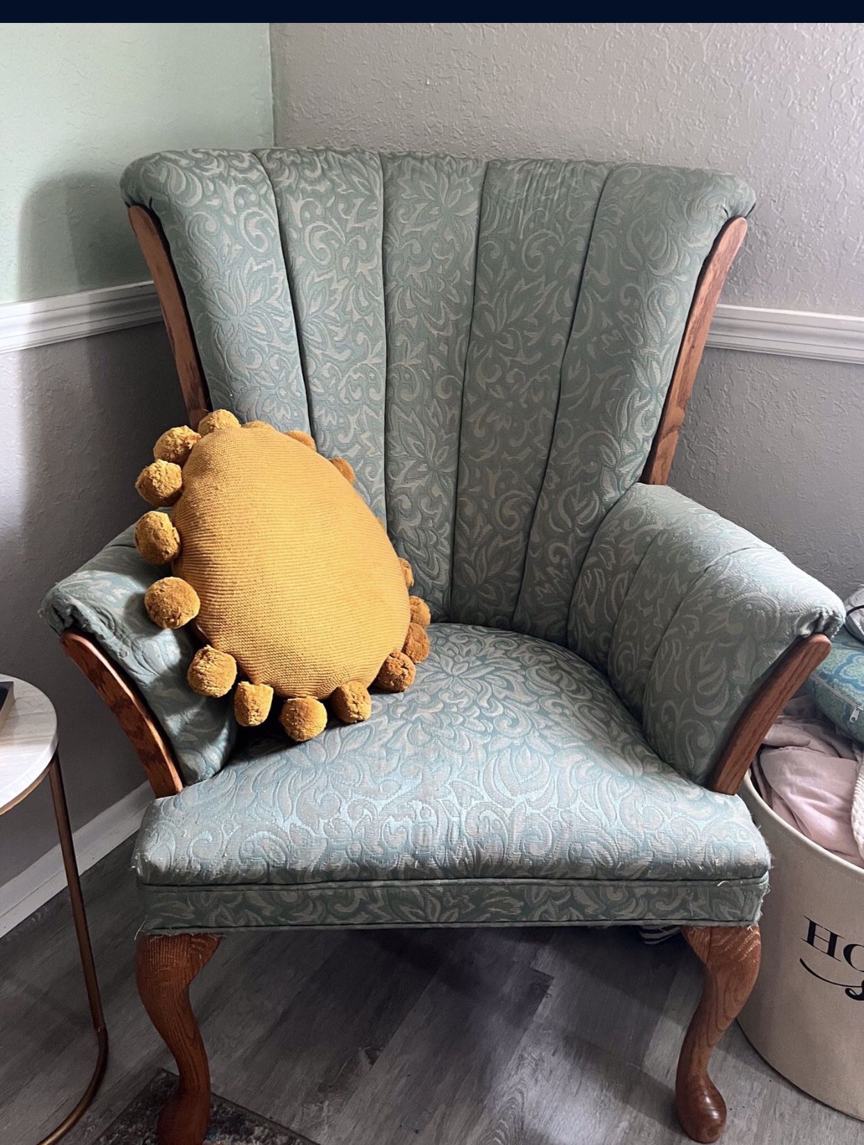 Vintage Teal Accent chair 