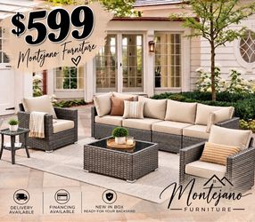 Patio furniture set with swivel chairs