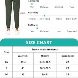 TTFLY Women's Hiking Pants Lightweight Quick Dry Casual Athletic Jogger Multifunction Pocket for Sport Workouts Running

 - Sizes:  S, L