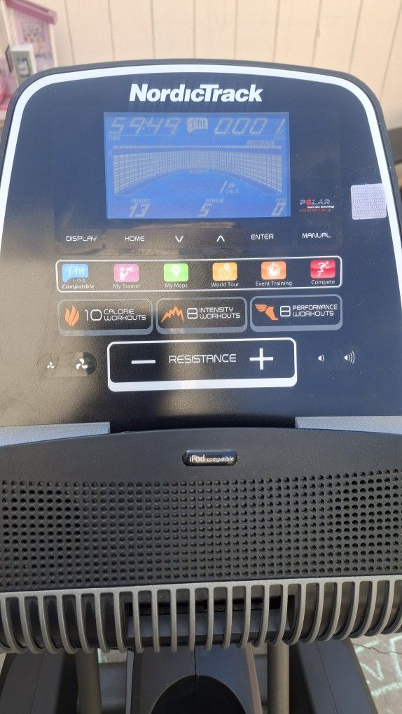 Elliptical, Nordic Track, Treadmill, Exercise