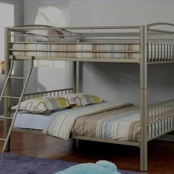 Full/Full Bunk Bed (FRAME ONLY - No Ladder)