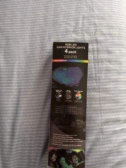 New car interior 4 pack lights with remote