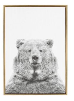 Kate and Laurel framed wall art “Bear”