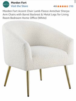 Lamb Fleece Accent Chair