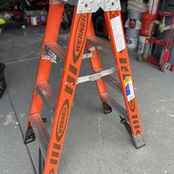 Werner 4' Dual Access Fiberglass Step Ladder