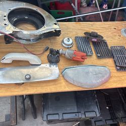 Old 1970 VW Beetle Parts Fan Shroud Vent Cover Light 