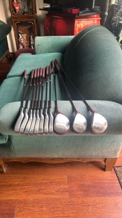 Square Two Relief LPGA complete golf set, the irons are 4-SW.  the woods are driver,  3 & 5.  They have graphite shafts and good grips.  You can selec