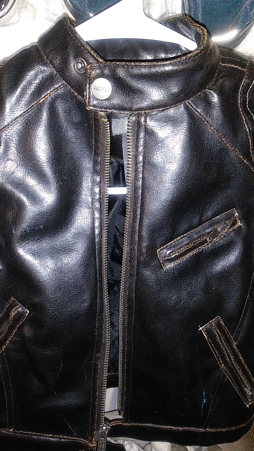 24 mo kenneth cole faux leather jacket