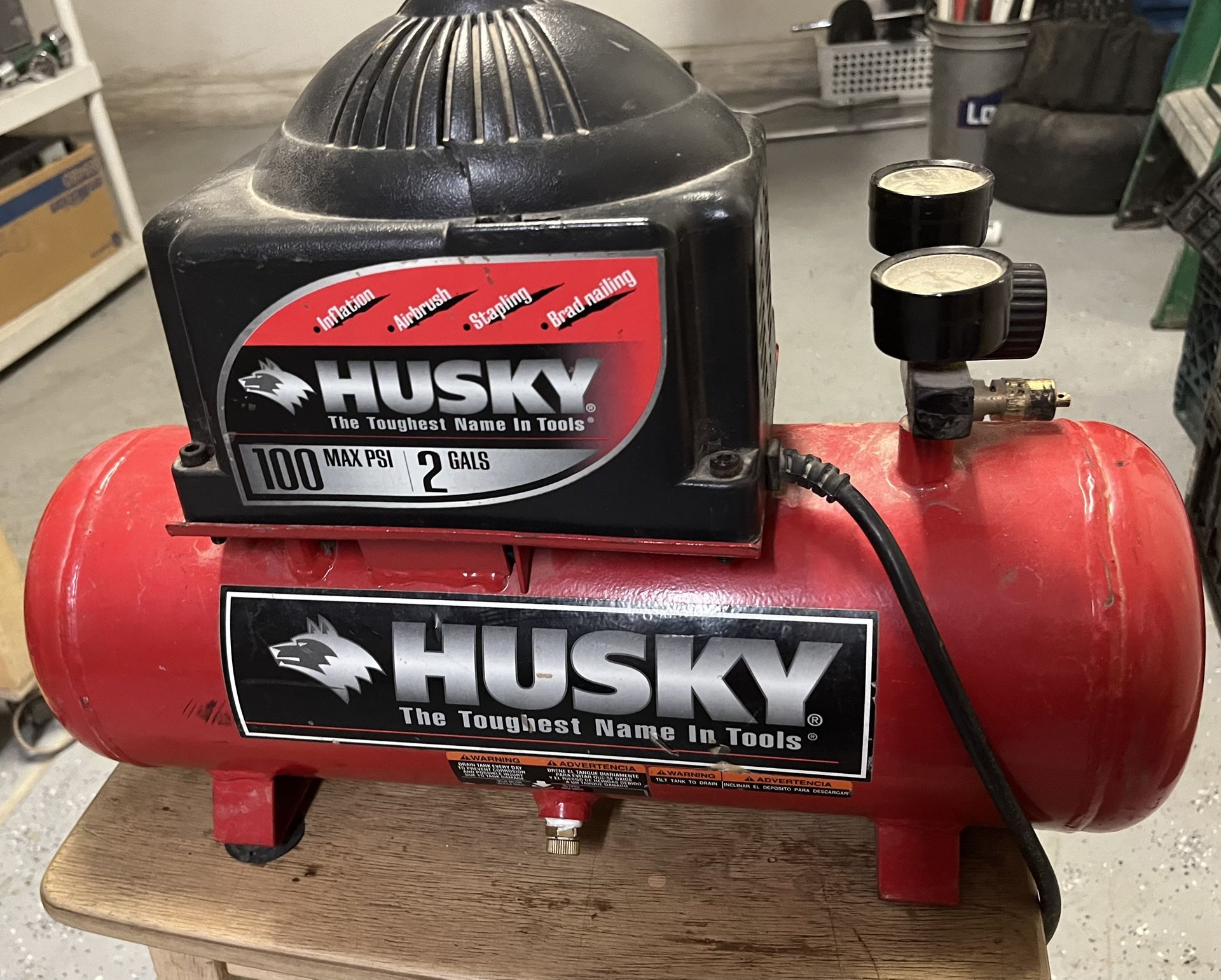 Husky Air Compressor 2 Gals [Read Description]