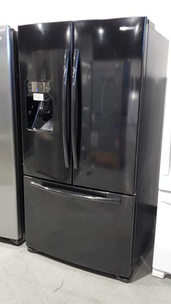 Samsung 3 Door Black Stainless Refrigerator
